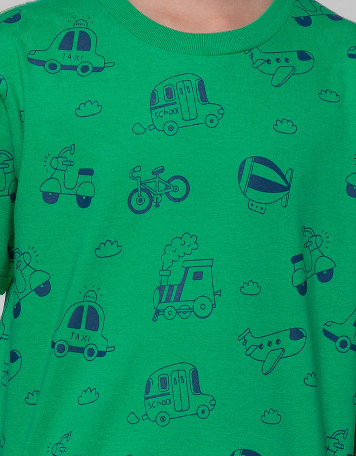 Little M Short Sleeve T-Shirt Print Car