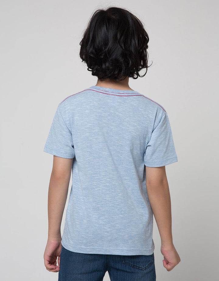 Little M Short Sleeve T-Shirt Firetruck Kantong Gantung
