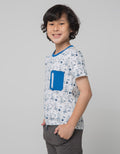 Little M Short Sleeve T-Shirt Zipper
