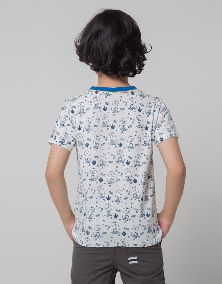 Little M Short Sleeve T-Shirt Zipper