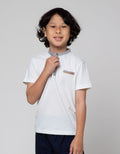 Little M Short Sleeve T-Shirt Print Texture Tawon Kombinasi Chambray