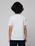 Little M Short Sleeve T-Shirt Print Texture Tawon Kombinasi Chambray