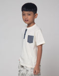 Little M Henley Wafer Kaos Anak Laki-laki