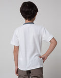 Little M Short Sleeve T-Shirt Print Henley Lacoste