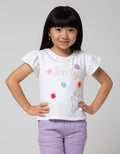 Little M Short Sleeve T-Shirt Lovely Aplikasi Bunny