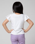Little M Short Sleeve T-Shirt Lovely Aplikasi Bunny