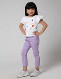 Little M Short Sleeve T-Shirt Lovely Aplikasi Bunny