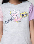 Little M Short Sleeve Super Bunny T-Shirt Drawstring Bottom