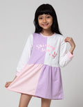 Little M Long Sleeve Midi Dress Half N Half Super Bunny