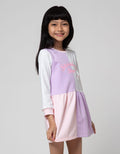 Little M Long Sleeve Midi Dress Half N Half Super Bunny