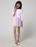 Little M Long Sleeve Midi Dress Half N Half Super Bunny