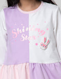 Little M Long Sleeve Midi Dress Half N Half Super Bunny