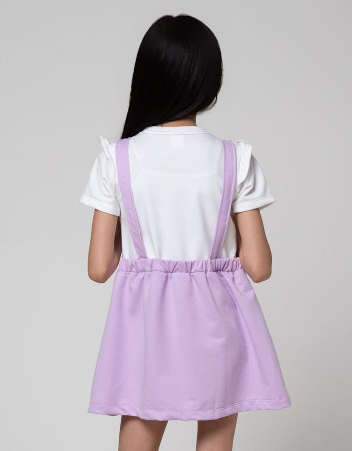 Little M Short Sleeve Midi Dress Overall Super Bunny Big Ear