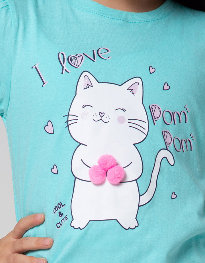 Little Hand Cat Girls T-Shirt