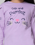 Little M Perfect Cat Casual Kaos Anak Perempuan