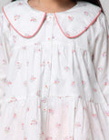 Little M Long Sleeve Blouse Kerah Tumpuk Print Bunga