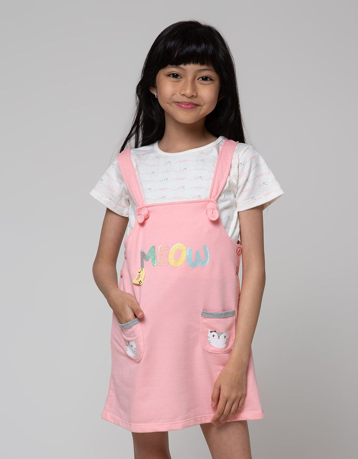 Little M Aps Meow Midi Dress Anak Perempuan