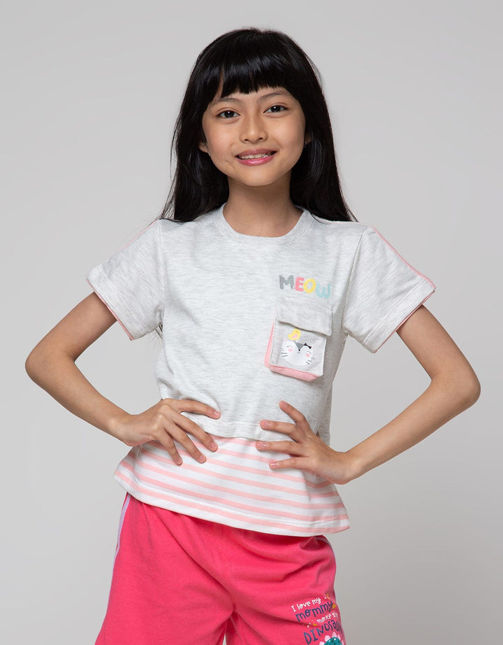 Little M Ameow Double Kaos Anak Perempuan