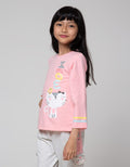 Little M Stripe Colorfull Kaos Anak Perempuan