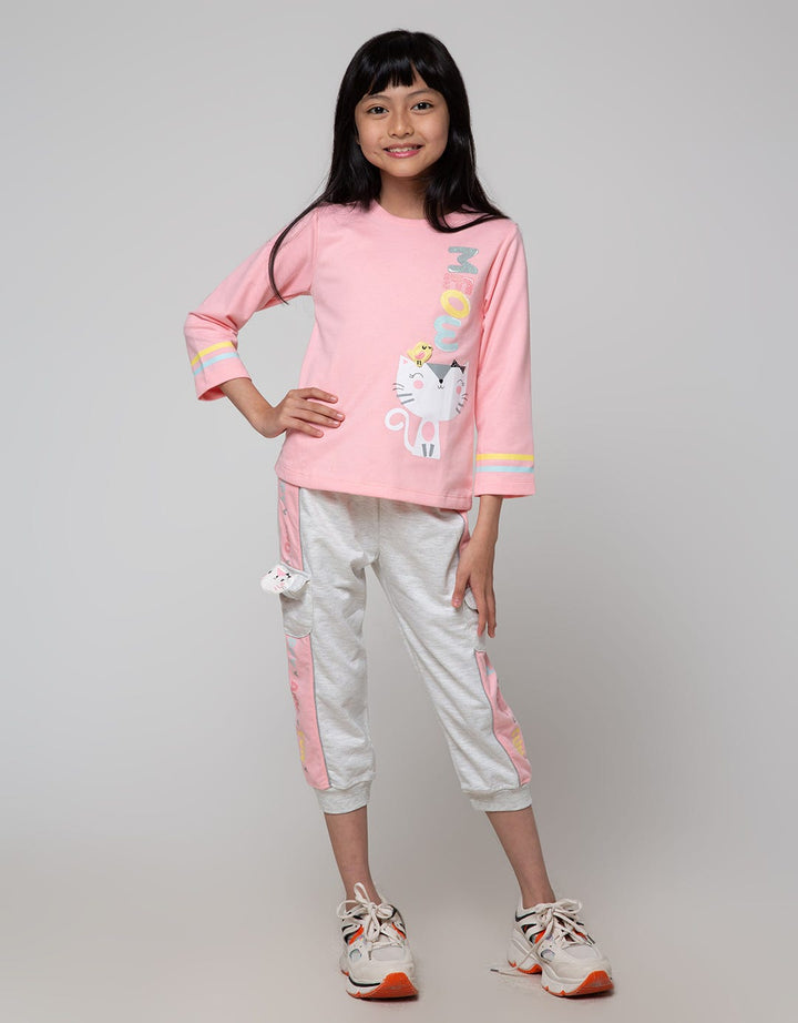 Little M Jogger Crop Celana Anak Perempuan
