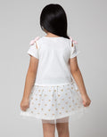 Little M Short Sleeve Midi Dress Bunny Polkadot Hati