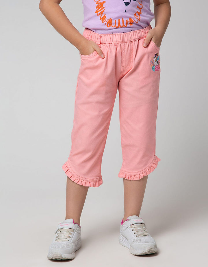 Little M Long Pants Jegging Woven Unicorn 2
