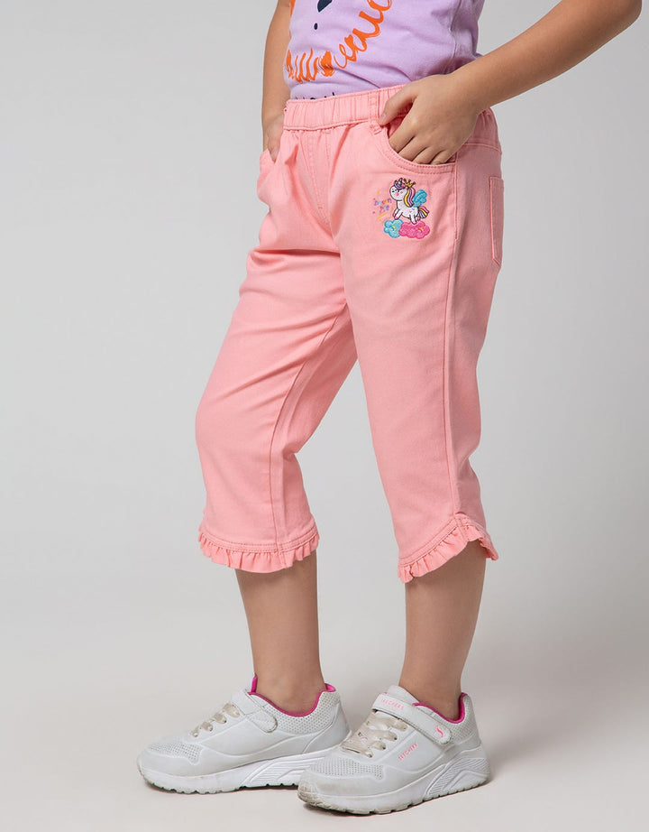 Little M Long Pants Jegging Woven Unicorn 2