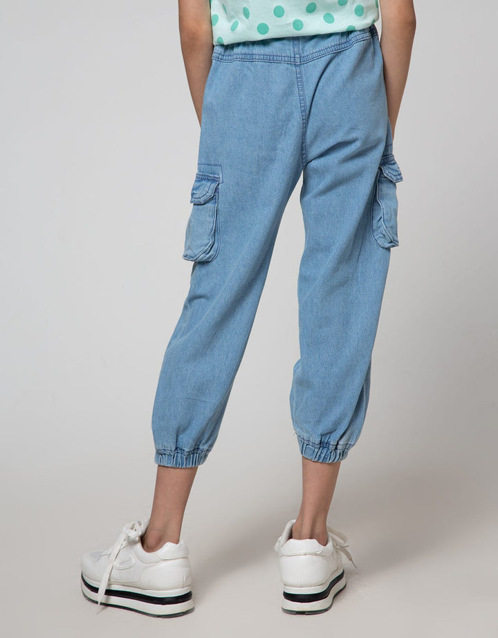 Little M Jogger Polos Kantong Cargo