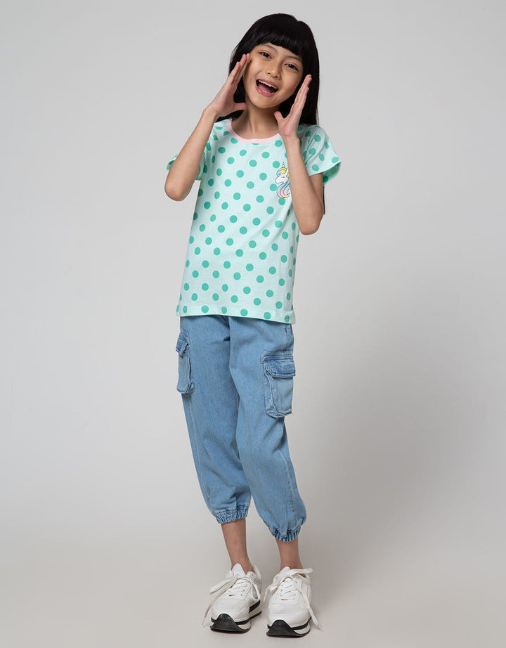 Little M Jogger Polos Kantong Cargo