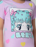 Little M Short Sleeve T-Shirt Anime Girl 2