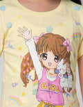 Little M Short Sleeve T-Shirt Anime Girl 4
