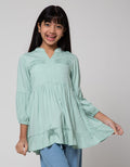 Aero Long Sleeve Midi Dress Woven Rayon Opnasel Dada