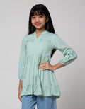 Aero Long Sleeve Midi Dress Woven Rayon Opnasel Dada