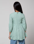 Aero Long Sleeve Midi Dress Woven Rayon Opnasel Dada