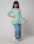 Aero Long Sleeve Midi Dress Woven Rayon Opnasel Dada