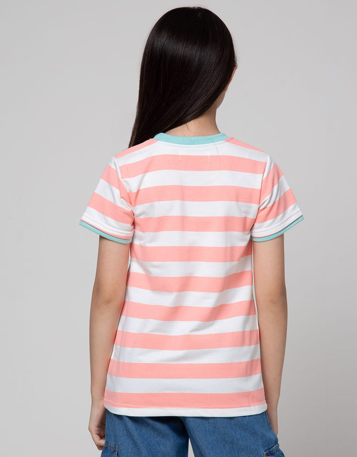 Aero Short Sleeve T-Shirt Full Print Salur Pink Meowgical