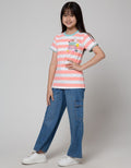 Aero Short Sleeve T-Shirt Full Print Salur Pink Meowgical