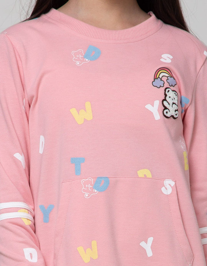 Aero Long Sleeve Midi Dress Knit Very Beary Sweet