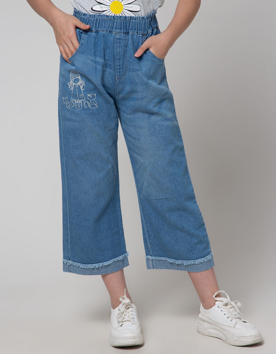 Aero Denim Long Pants Capri Fox Kids
