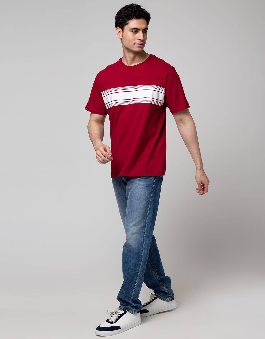 Nevada Short Sleeve T-Shirt Print Stripe