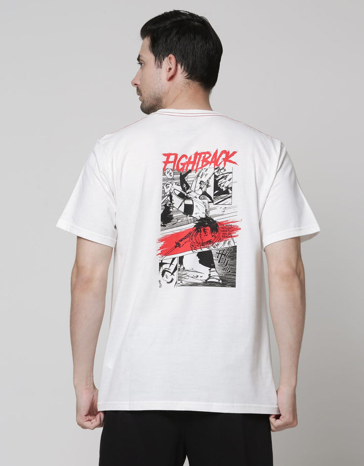 Nevada Short Sleeve T-Shirt Fight Back Anime