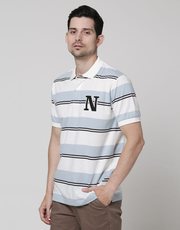Nevada Short Sleeve Polo Shirt Jersey Stripe