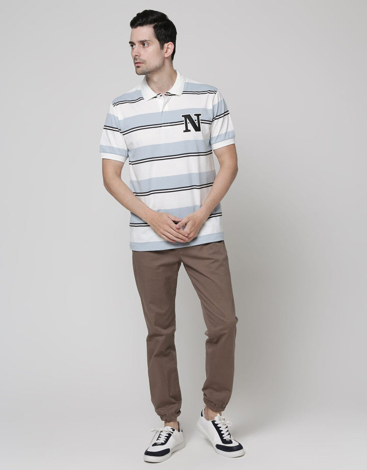 Nevada Short Sleeve Polo Shirt Jersey Stripe