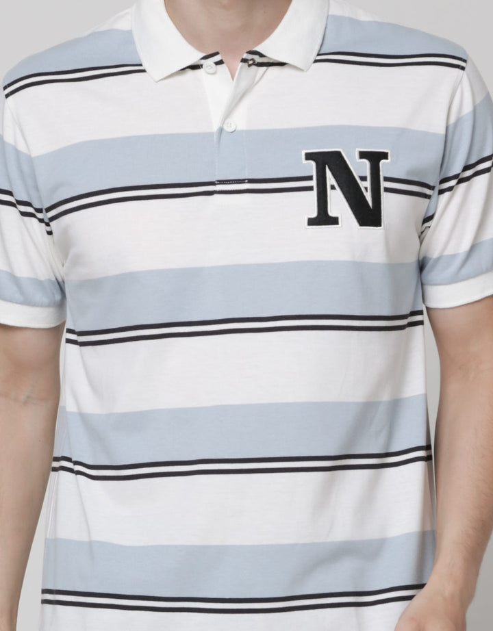 Nevada Short Sleeve Polo Shirt Jersey Stripe