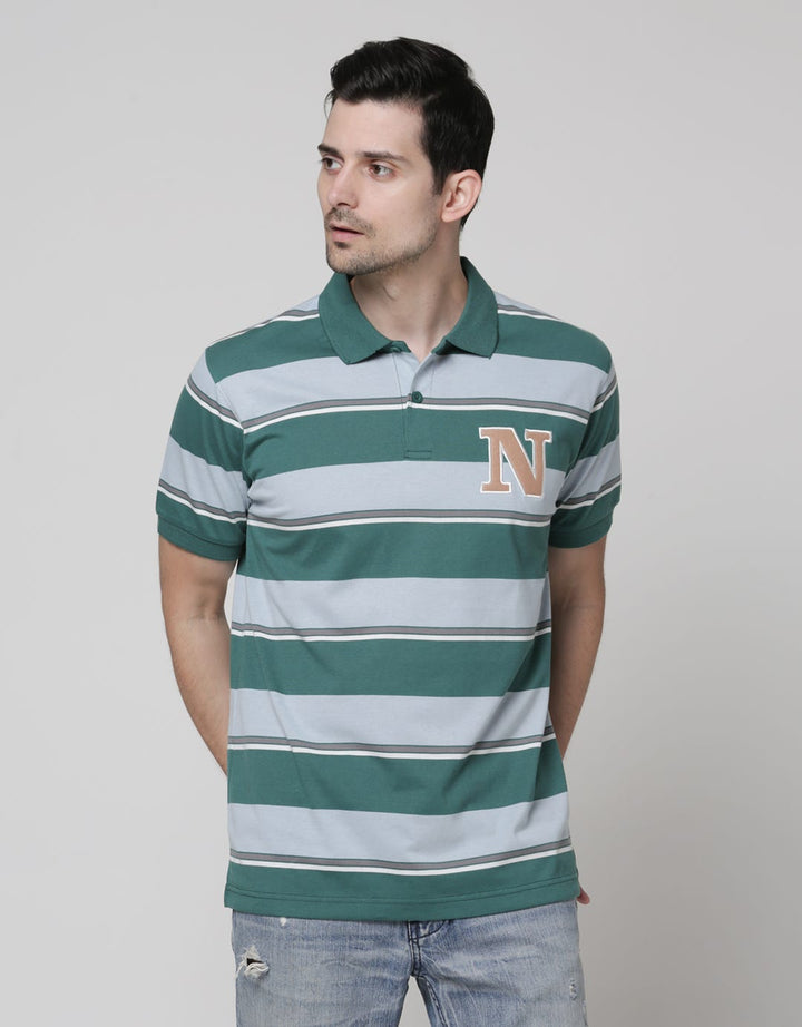 Nevada Short Sleeve Polo Shirt Jersey Stripe