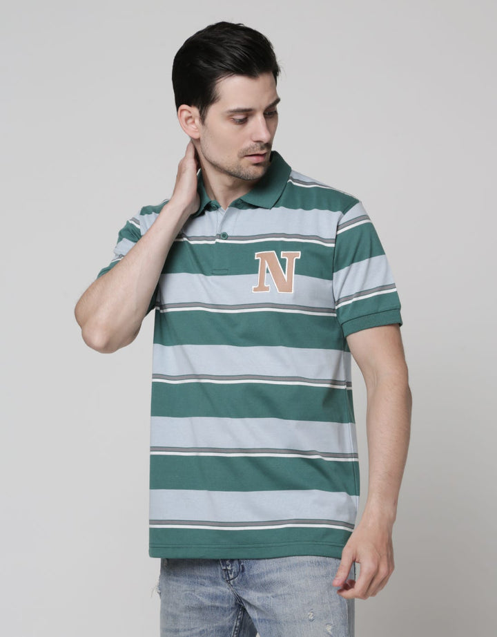 Nevada Short Sleeve Polo Shirt Jersey Stripe