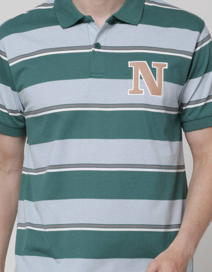 Nevada Short Sleeve Polo Shirt Jersey Stripe