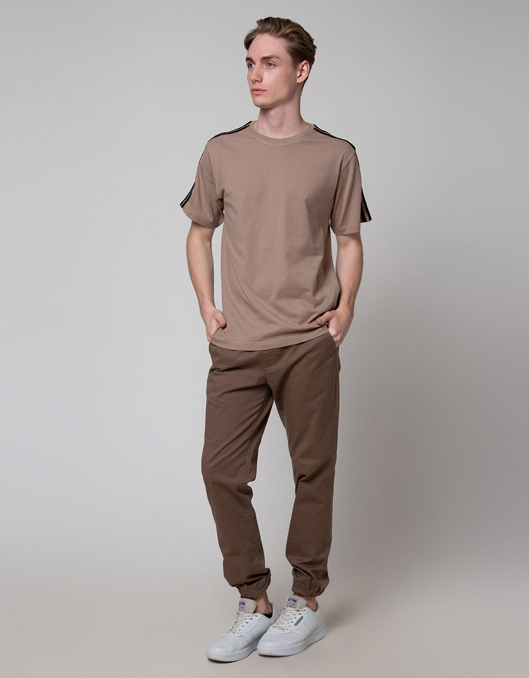Nevada Short Sleeve T-Shirt With Flatknit On Shoulders