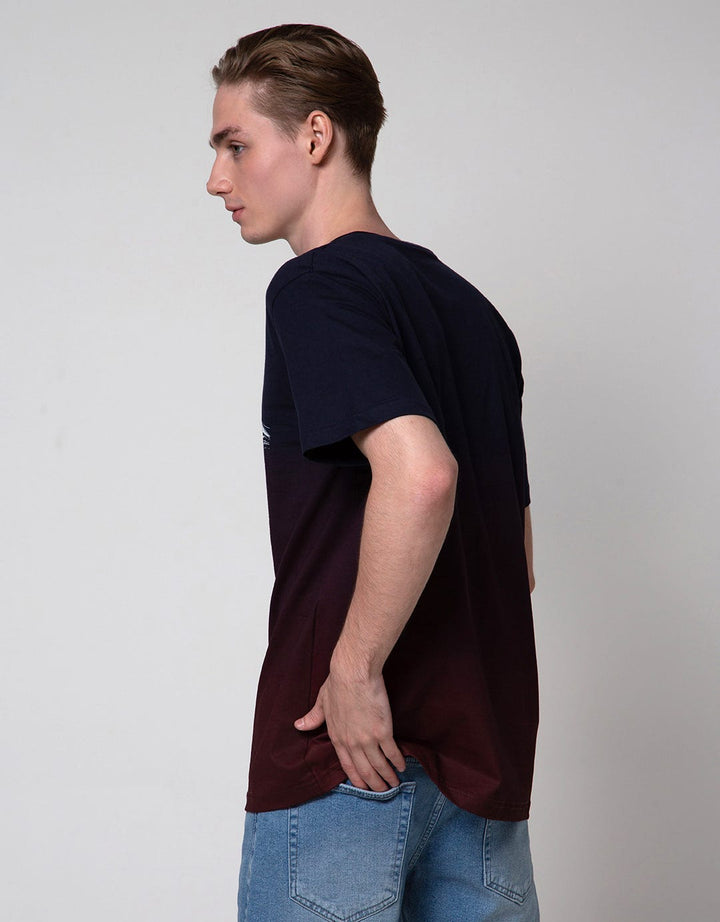 Nevada Short Sleeve T-Shirt Ombre Print Mountains