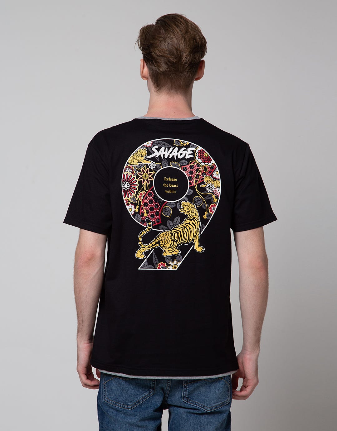 Nevada Short Sleeve T-Shirt Back Print Casual